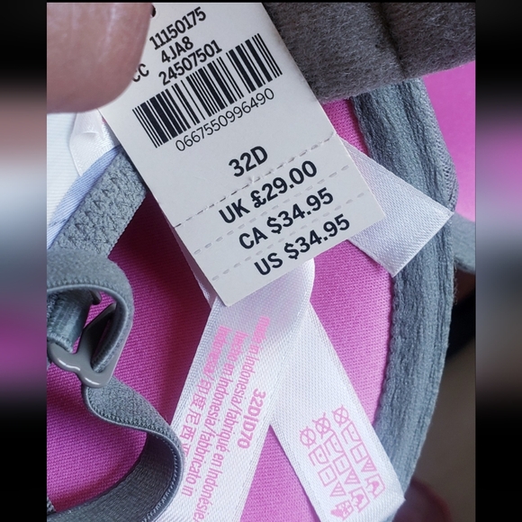 VS PINK Wear EVERYWHERE PUSH-UP BRA Size 32D in Camo Greens NWT - Picture 8 of 8